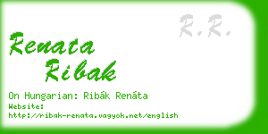 renata ribak business card